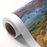 Art Deco style poster of Asian scenery on rolled canvas, ideal for nursery wall art or dining room.