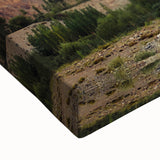 Large art canvas of a black and white Pakistani landscape, ideal for bedroom wall decor.