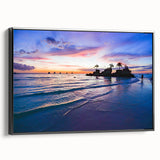 Black and white landscape art painting of a Philippine rural scene on framed canvas, suitable for bedroom decor.