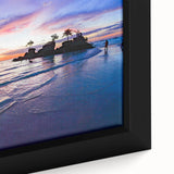 Extra large framed canvas featuring a textured, colorful abstract design in vibrant hues, ideal for living room decor.