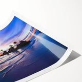 Extra large wall art featuring line art flowers in black on white, rolled print format, suitable for large living room decor.