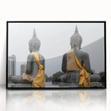 Large abstract wall art depicting a Sri Lankan scenery in muted earth tones on a framed acrylic.