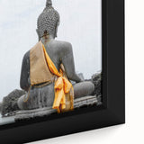 Extra large framed canvas depicting a textured, colorful Sri Lankan scenery in black, ideal for living room decor.