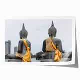 Extra large rolled print of a Sri Lankan landscape featuring lush greenery and floral elements.