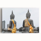 Black and white stretched canvas of a serene Sri Lankan landscape, ideal for kitchen wall art.