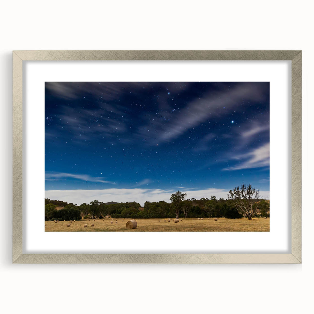 Abstract art print of Adelaide scenery in muted earth tones on a framed canvas, suitable for dining room or bedroom decor.