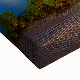 Large art of Perth landscape in black and white on stretched canvas, suited for bedroom wall decor.