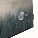 Large abstract wall art of a British Columbia scenery in muted earth tones on acrylic glass.