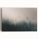Black and white photograph of British Columbia scenery on large stretched canvas, suitable for kitchen art.