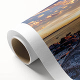 Art Deco poster featuring a serene Manitoba landscape in pastel shades on rolled canvas, ideal for nursery wall art.