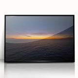 Large abstract wall art depicting a vibrant Canadian New Brunswick scenery on a framed acrylic in black.