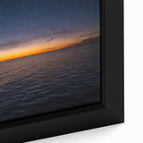 Extra large framed canvas of a textured, colorful Canadian New Brunswick scenery in black, ideal for living room decor.
