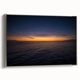 Landscape art painting of New Brunswick scenery in colorful hues on a silver-framed canvas, ideal for living room decor.