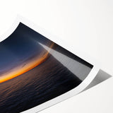 Extra large wall art featuring line art flowers in black on a white background, rolled print.