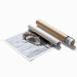 Extra large rolled print of Northwest Territories scenery in muted earth tones, ideal for classy bathroom wall art.