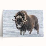 Black and white canvas print of Northwest Territories scenery, ideal for kitchen wall art or bedroom ambiance.