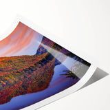 Extra large rolled print featuring line art flowers in muted tones, ideal for large living room wall art.