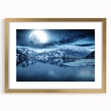 Extra large wall art featuring an abstract textured depiction of Yukon scenery in muted earth tones, framed in gold.
