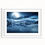 Abstract art print of Yukon scenery in muted earth tones on a framed canvas, suitable for bedroom or dining room decor.