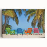 Black and white photograph of Antigua scenery on stretched canvas, ideal for kitchen wall art.
