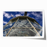Extra large rolled print of a Bermuda Caribbean scenery with vibrant floral accents, ideal for dining room wall art.