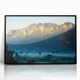 Large abstract wall art featuring vibrant Caribbean scenery on a framed acrylic, ideal for modern living room decor.