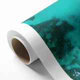 Art Deco style poster of Caribbean scenery on rolled canvas, featuring pastel shades, ideal for nursery wall art.