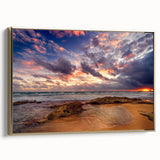 Framed canvas wall art depicting a vintage-style Puerto Rican landscape in muted gold and black tones.