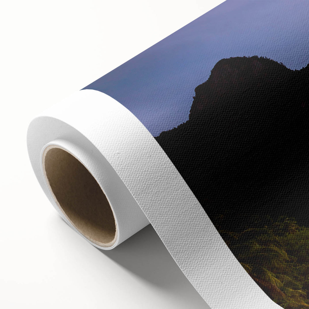 Art Deco style poster of Caribbean Saint Lucia scenery on rolled canvas, suitable for nursery wall art.