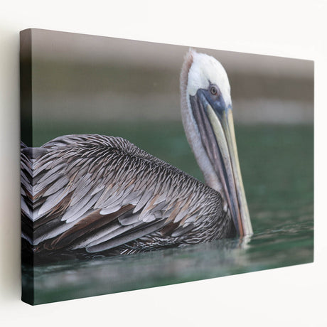 Large art print of the Caribbean Virgin Islands on stretched canvas, featuring vivid blue and green tones.