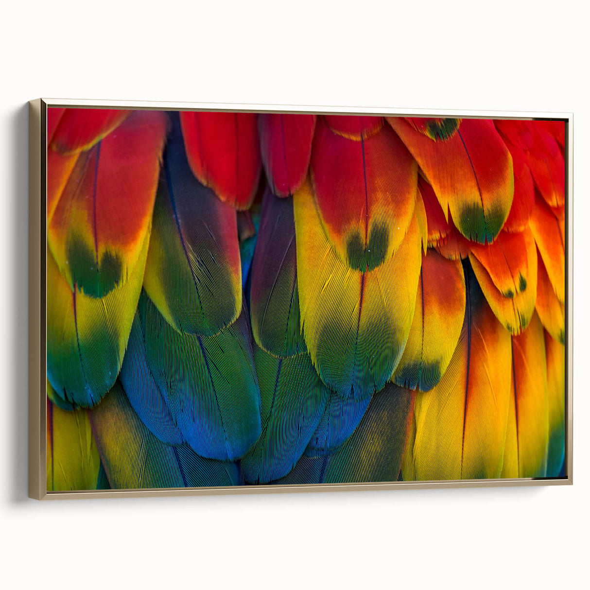 Framed canvas landscape art painting featuring a colorful Costa Rican scenery, ideal for enhancing a living room.