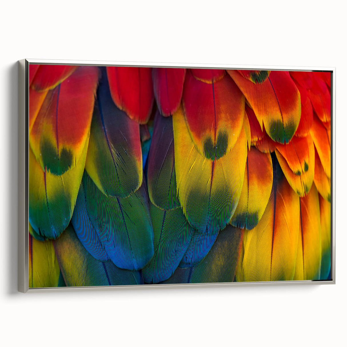 Vintage poster art of a Costa Rican landscape in vibrant colors on a framed canvas, suitable for large living room walls.