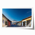 Extra large rolled print of a vibrant Guatemalan landscape with vivid floral elements, ideal for art wall dining room.