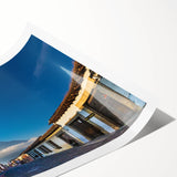 Extra large wall art featuring line art flowers in vibrant colors on a rolled print, ideal for large living room wall decor.