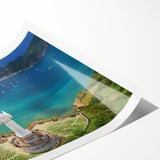 Extra large wall art featuring line art flowers in muted earth tones on a rolled print, suitable for large living room decor.