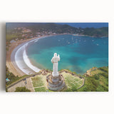 Black and white photograph of Central America scenery on large stretched canvas, suitable for kitchen art.