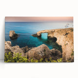 Black and white photograph of a European street scene on stretched canvas, suitable as large kitchen wall art.