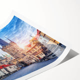 Extra large wall art featuring line art flowers with muted earth tones on a rolled canvas, ideal for large living room decor.