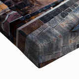 Large art of Prague landscape in black and white on stretched canvas, suitable for bedroom wall decor.