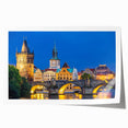 Extra large rolled print of a Czech Republic scenery with vibrant floral elements, ideal for dining room wall art.