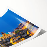 Extra large wall art featuring line art flowers in black on a white background, rolled print.