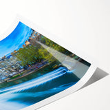 Extra large wall art featuring line art flowers in muted colors on a rolled canvas, suitable for large living room decor.