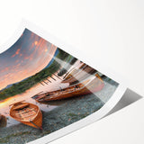 Extra large wall art featuring line art flowers in muted earth tones on rolled canvas, suitable for large living room decor.