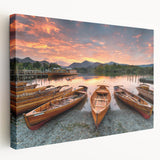 Large art depicting the scenic Cumbria landscape in England on stretched canvas, suitable as kitchen wall art.