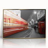 Art Deco poster of London skyline with gold and black tones on framed acrylic, ideal for modern art wall decor.