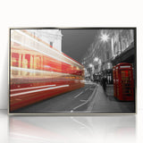 Large art print of London scenery in muted gray tones on framed acrylic, ideal for modern art wall decor.