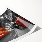 Extra large wall art featuring line art flowers in soft pastel shades on a rolled canvas, ideal for large living room decor.