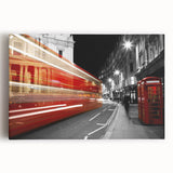 Black and white large art print of London skyline on stretched canvas, ideal for kitchen wall art or bedroom ambiance.