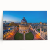 Black and white print of Oxford scenery on a large stretched canvas, ideal for kitchen wall art.