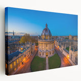 Large art of Oxford scenery in muted earth tones on stretched canvas, ideal for kitchen wall art.